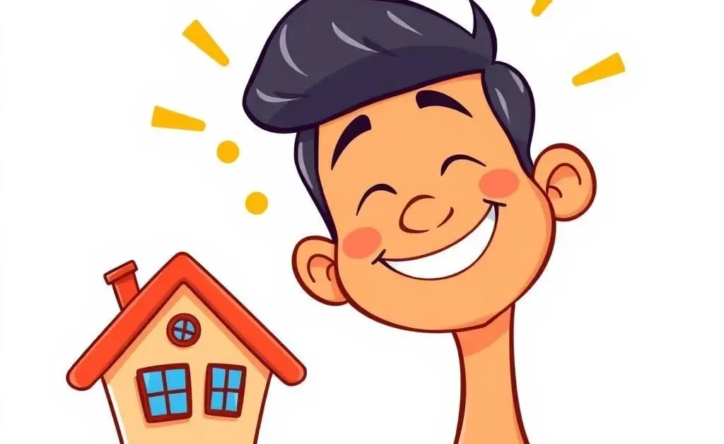 Person feeling satisfied with their home investment