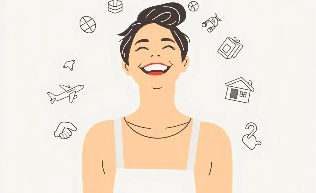 Joyful person making lifestyle choices.