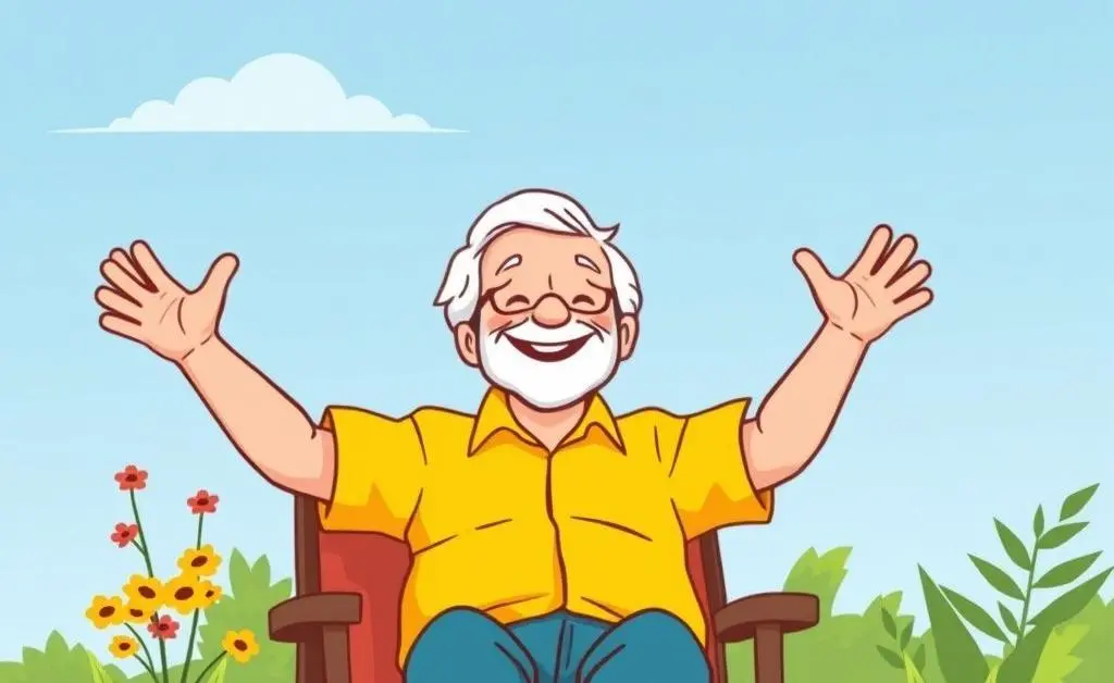 Happy retiree enjoying life with Roth IRA returns