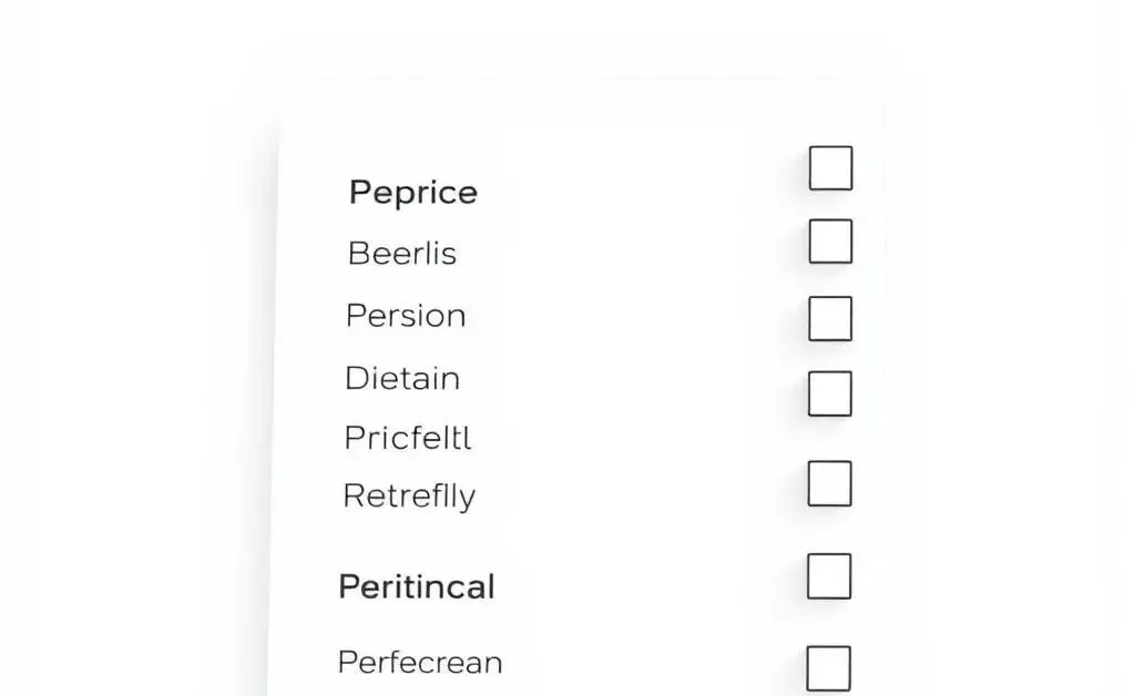 A clean checklist with check marks showing different health insurance coverage options