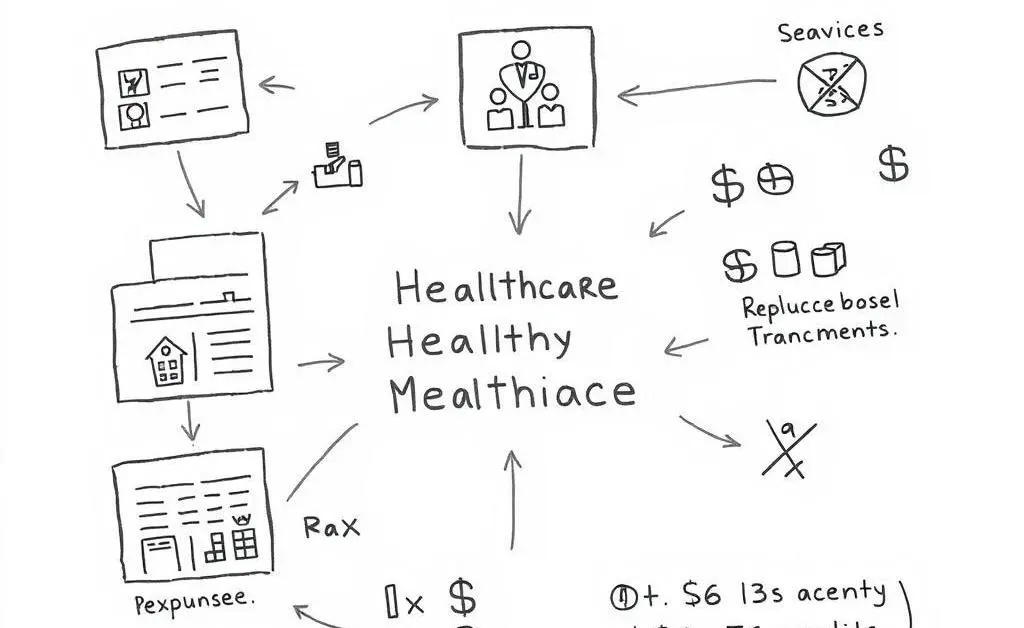 Diagram explaining healthcare costs and savings from tax credits.