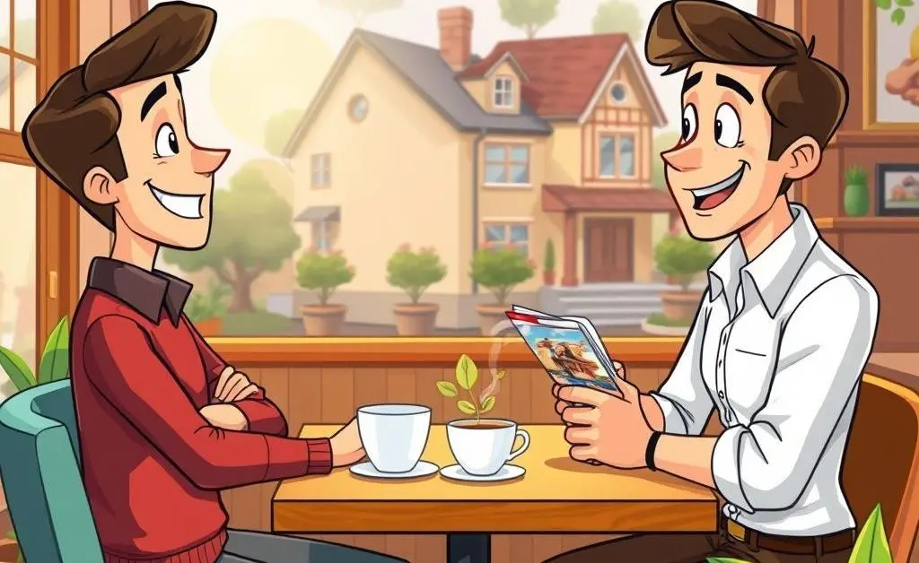 Homebuyer and real estate agent having a discussion