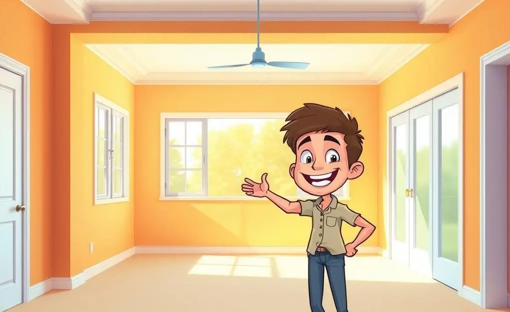 A prospective homebuyer checking out an empty room