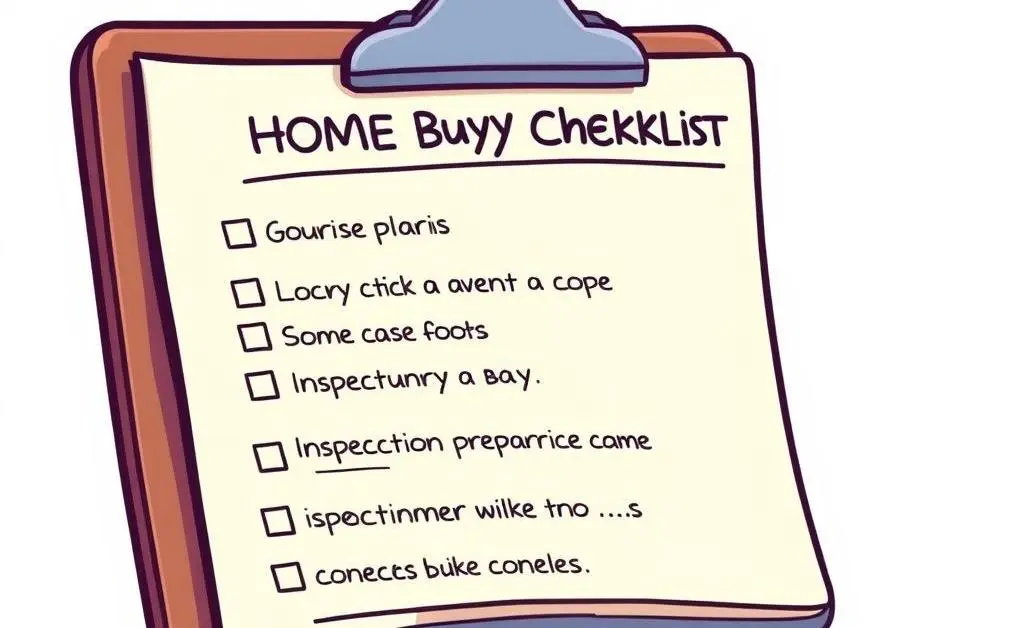 A detailed home buying checklist.