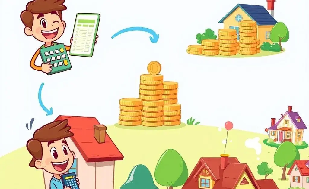 Steps involved in buying a home.