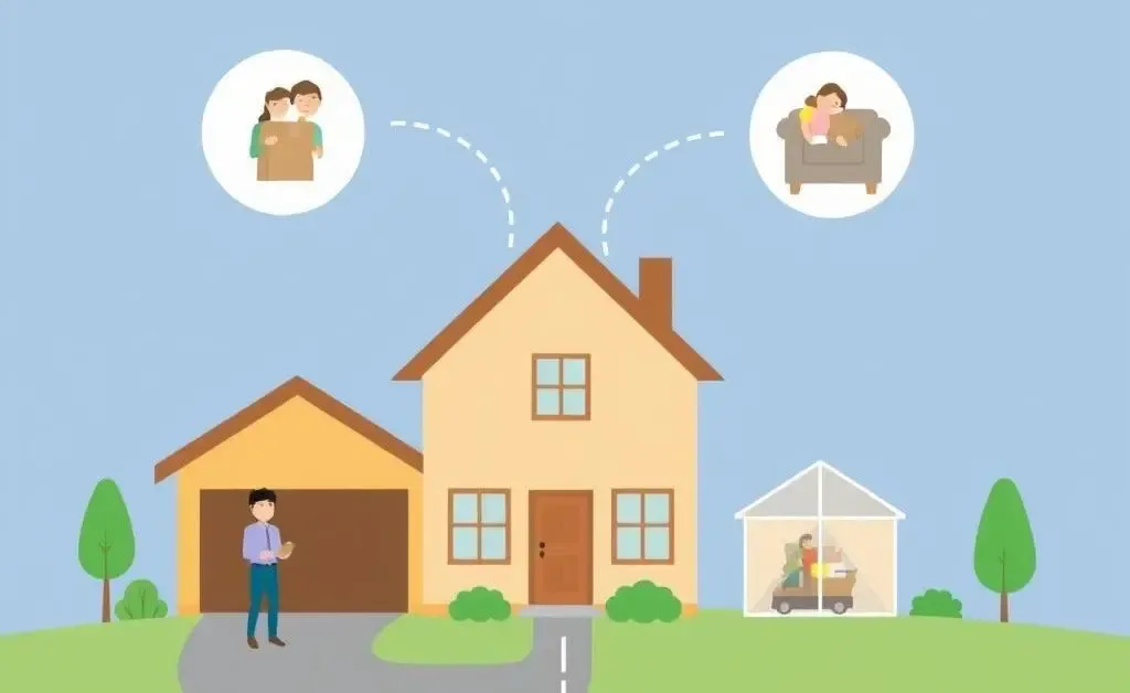 Simplified diagram of the home buying process.