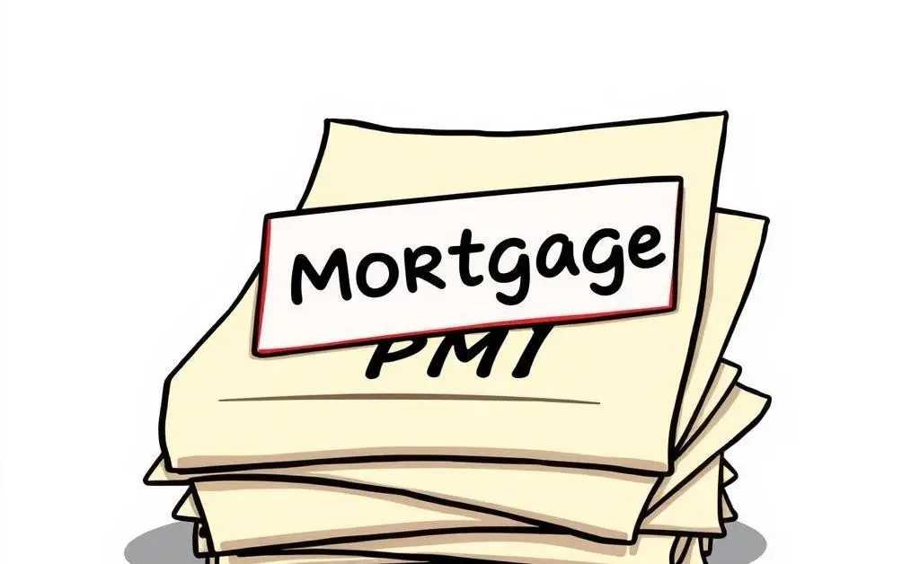 A stack of mortgage and PMI paperwork