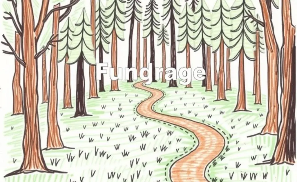 A hand-drawn image of a winding path through a forest, symbolizing the journey of finding the right mortgage.