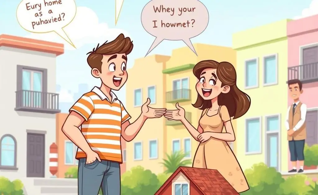 A young couple discussing a home purchase.