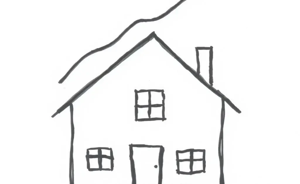 An arrow above a house indicating rising mortgage rates