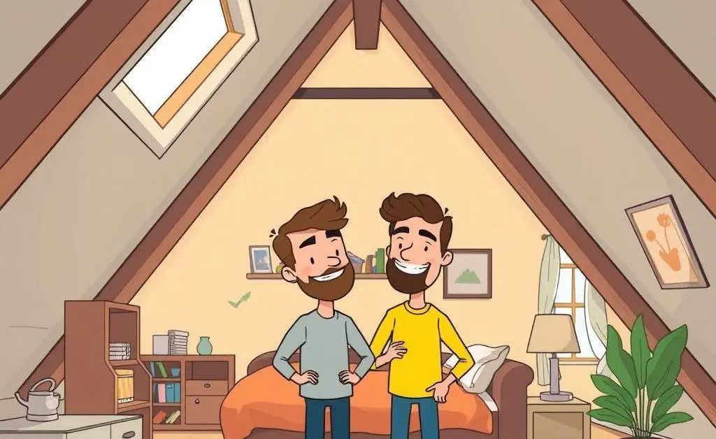 A couple turning their attic into a rental.