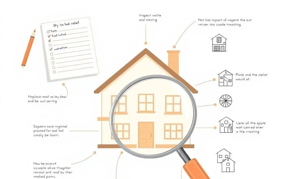 Diagram showing key elements of house viewing