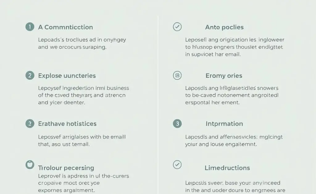 Minimalist list of key HR email terms with definitions