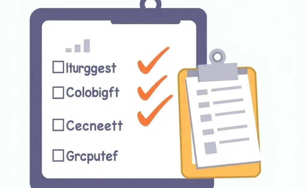 Illustrated checklist of HSA benefits on a clipboard