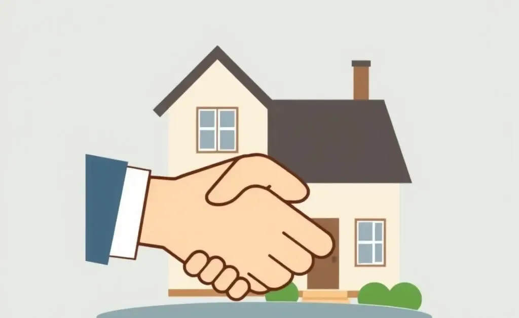 Illustration representing a rent-to-own agreement.