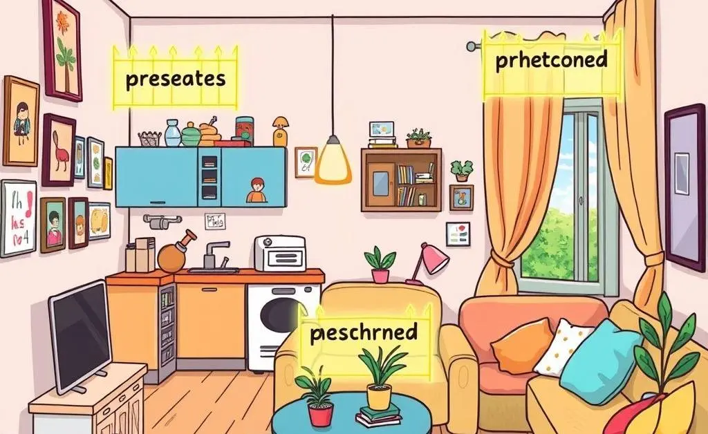 A shared apartment with clear personal space boundaries.
