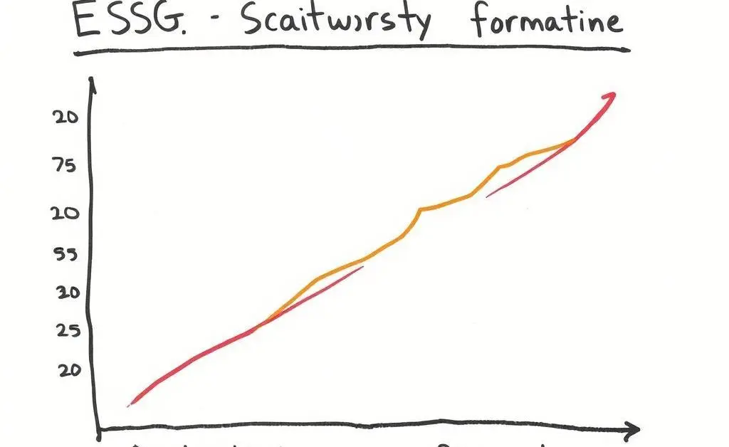 A chart showing ESG stock trends