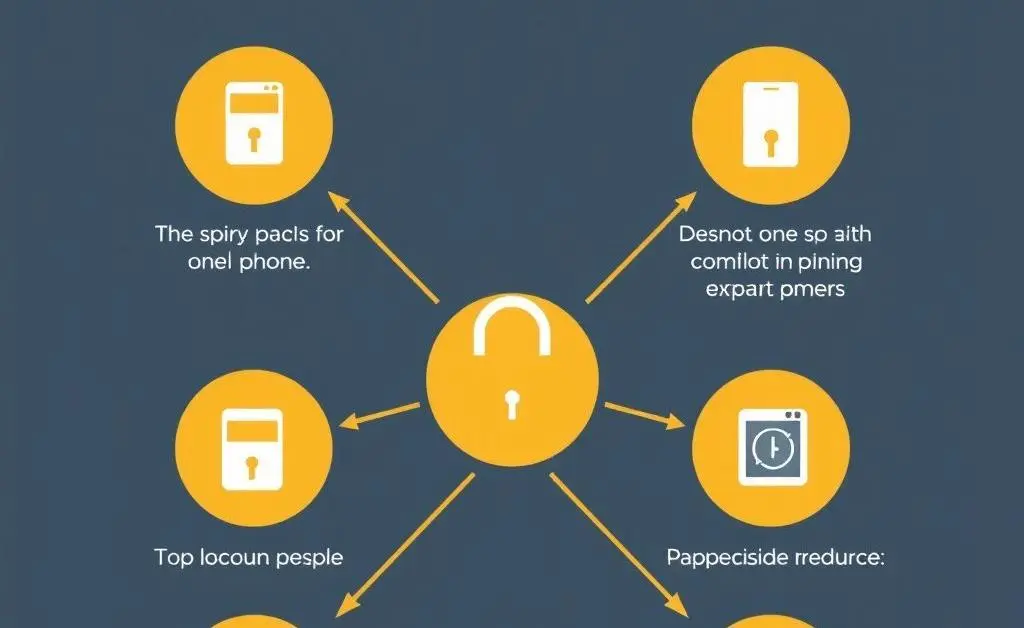 A diagram showing steps to lock a stolen phone remotely