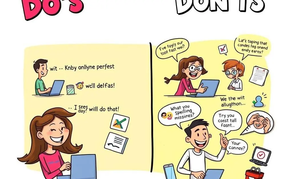 Do's and Don'ts checklist for forum communication