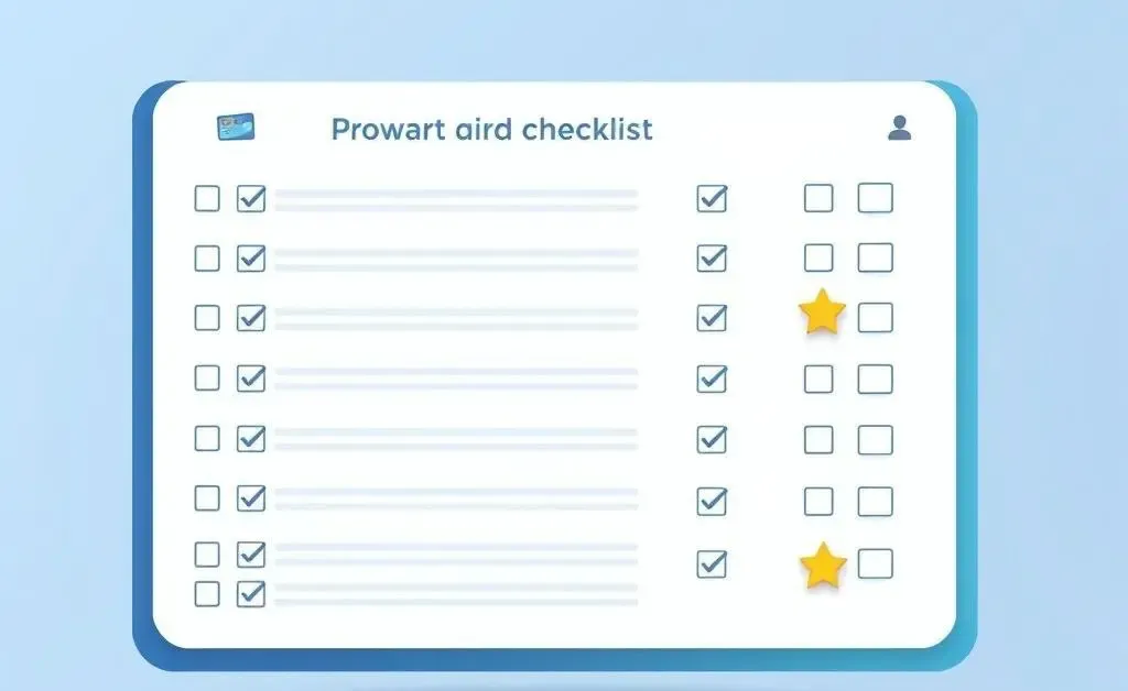 Graphic of a checklist for tracking credit card bonuses