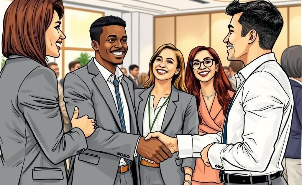 Young professionals networking
