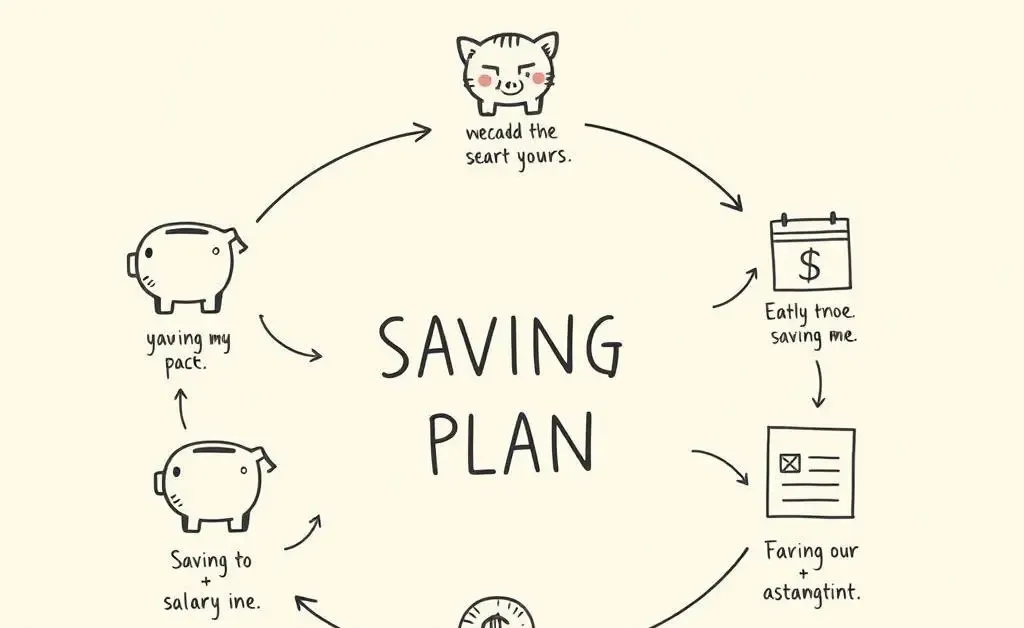 Simple savings plan flowchart