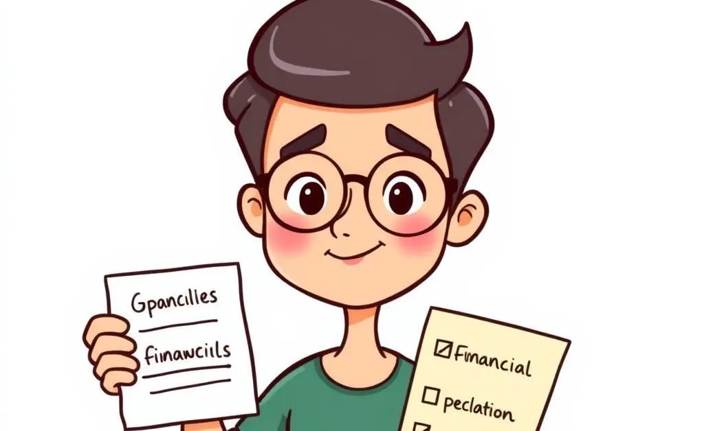 Person with a checklist called financial goals