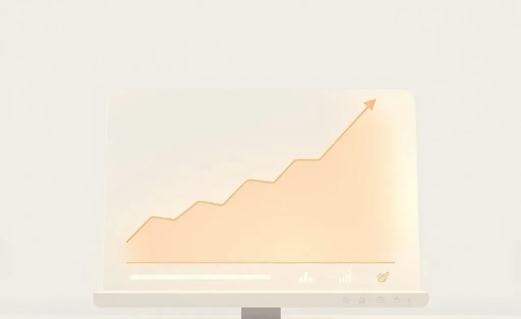 Illustration of a savings account showing increasing savings graph.