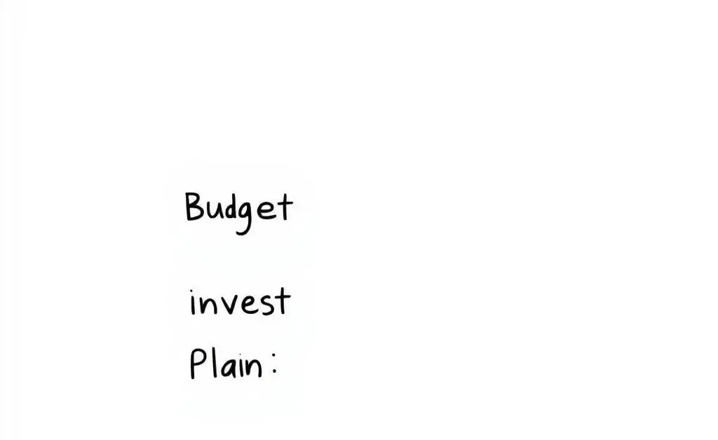 Checklist with financial planning items