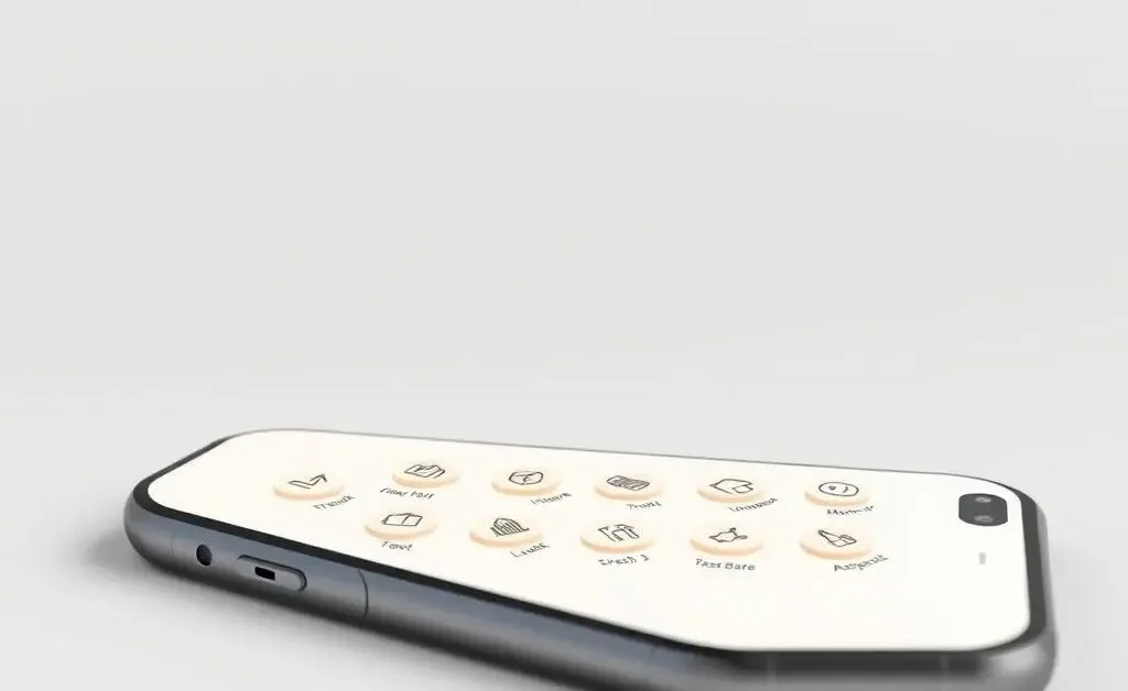 Minimalist image of a smartphone with home insurance apps displayed