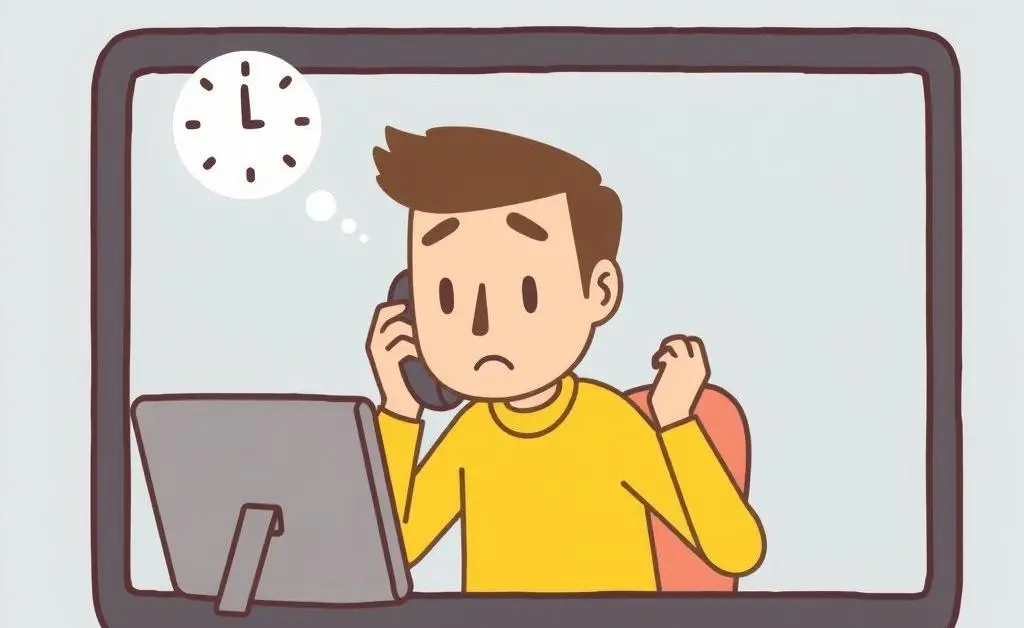 Person contacting bank to report a stolen phone