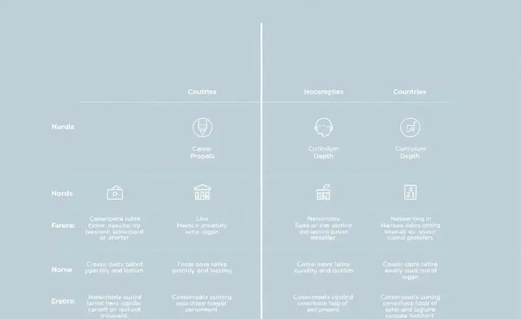 Chart comparing key benefits of Finance Master's programs
