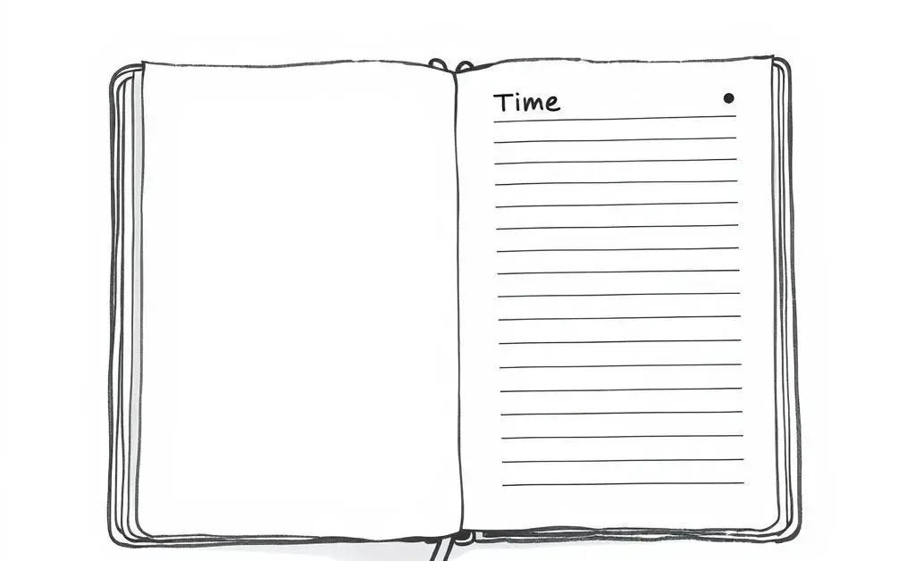 An open planner with a section labeled 'Me Time'.