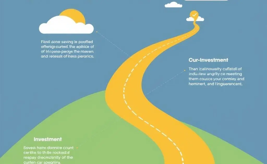 Roadmap with milestones for financial planning