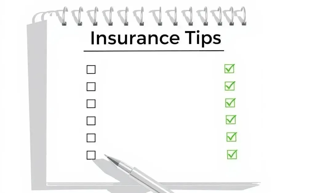 To-do list titled 'Insurance Tips'