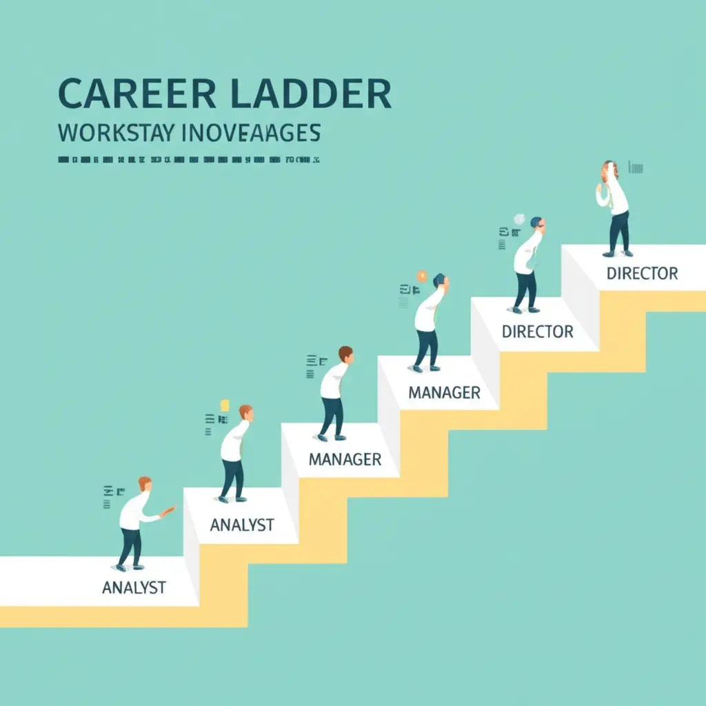 Career ladder with finance roles