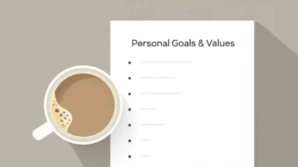 Personal goals and values list