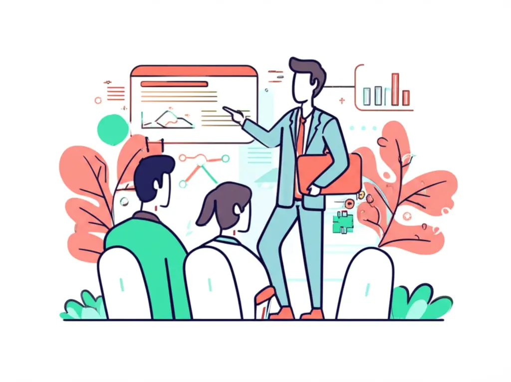 Financial advisor giving advice to a couple