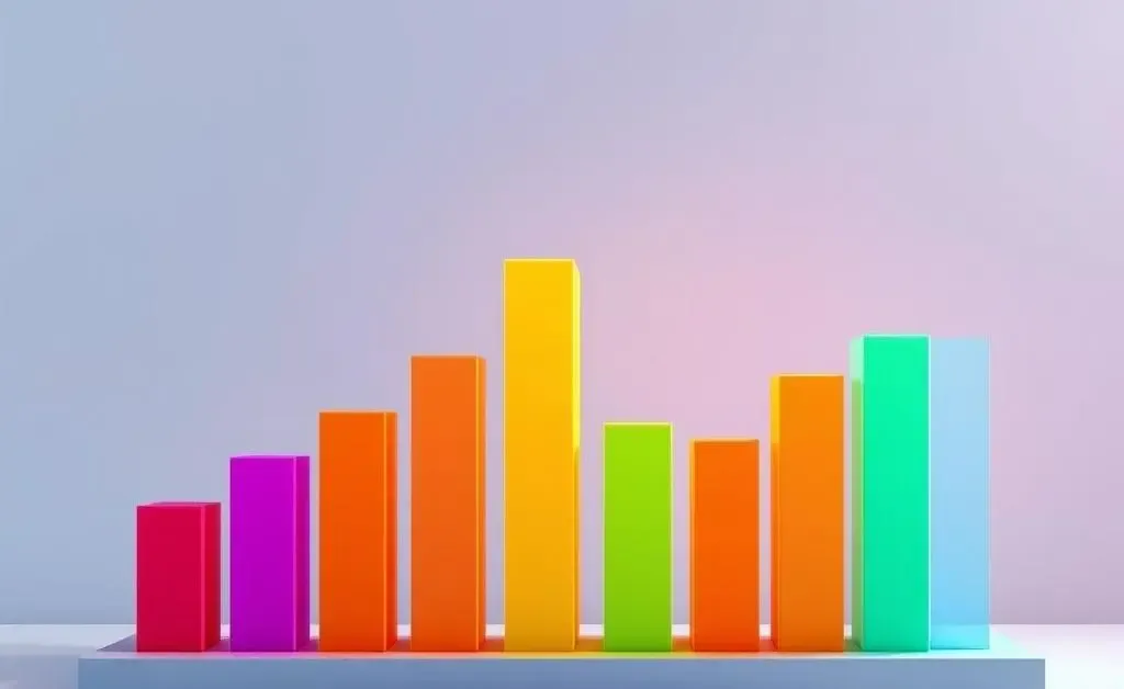 A bar graph showing varying income levels with a focus on income gaps