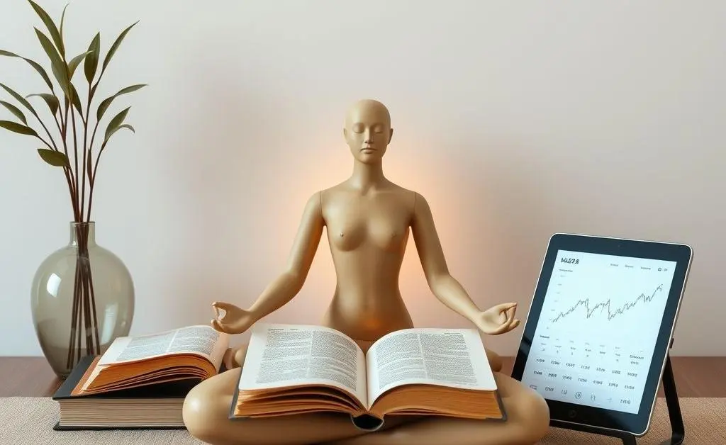 Mindful financial meditation corner
