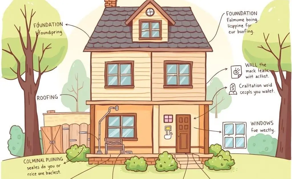 Inspection checklist highlighting key areas to inspect in a house