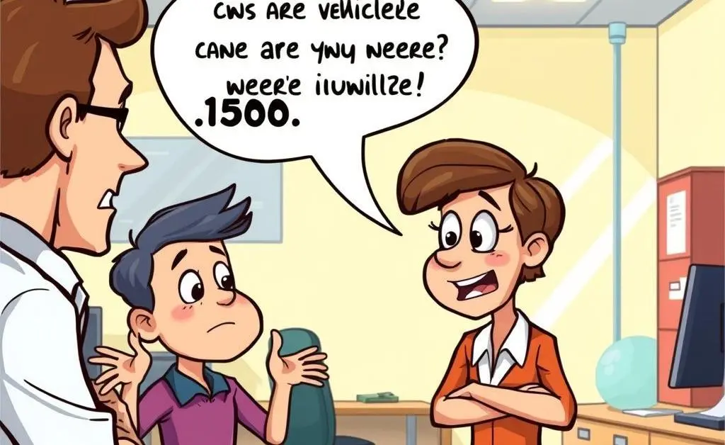 Person speaking with insurance agent about car value decrease