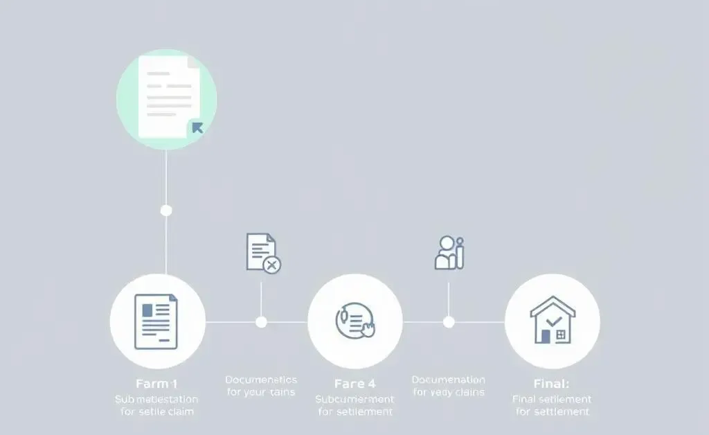 Journey map of an insurance claim process