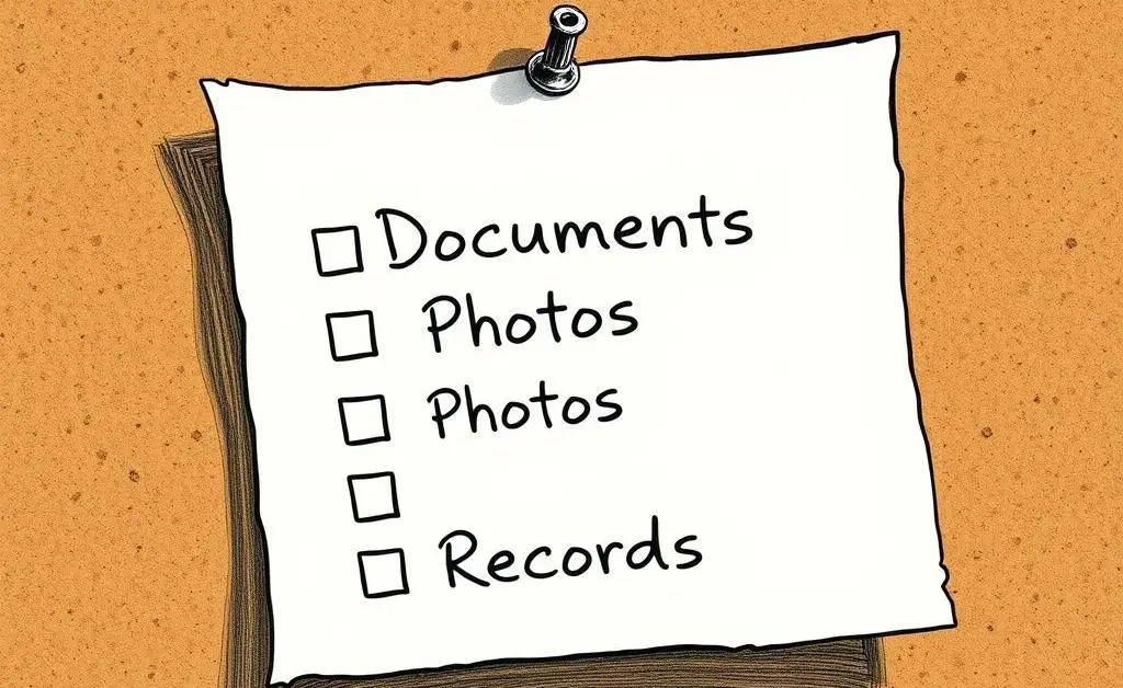 Checklist for insurance claims