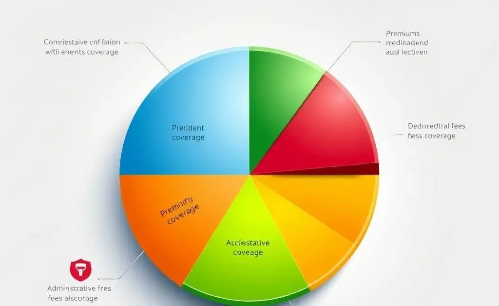 Pie chart depicting car insurance cost breakdown