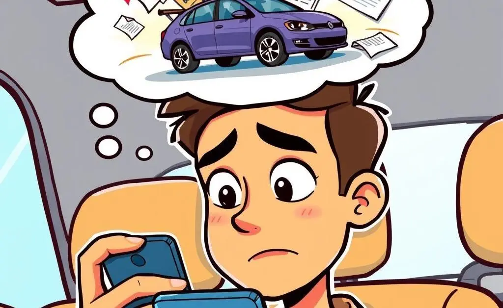 Person looking puzzled on the phone