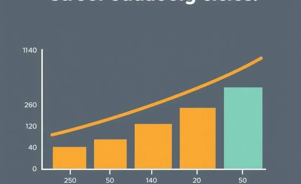 A simple chart showing insurance rates increasing after a speeding ticket.