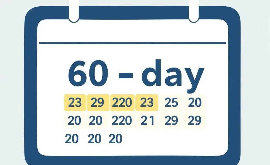 Insurance renewal calendar with 60-day focus