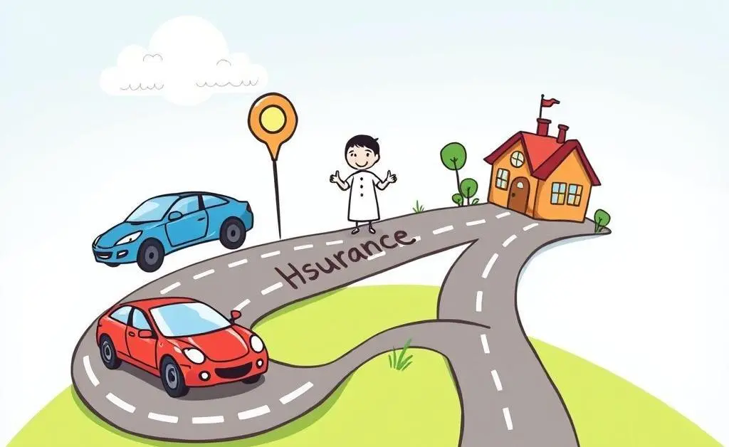 Roadmap with insurance milestones