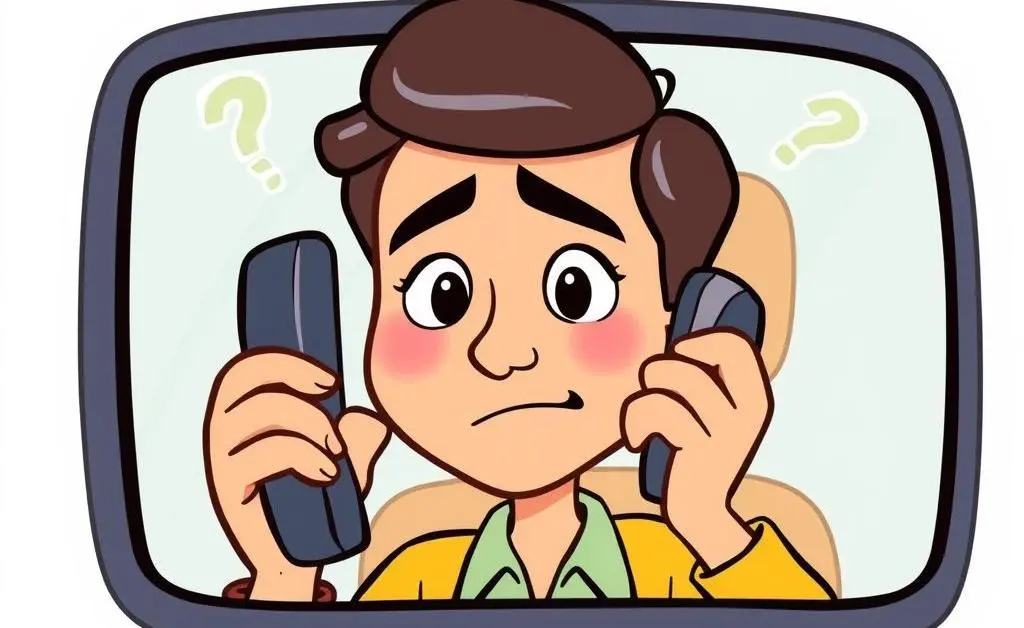 A person on a phone call with an insurance agent.